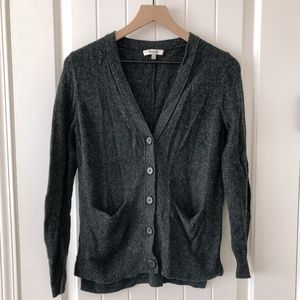 MADEWELL s button-up cardigan | charcoal